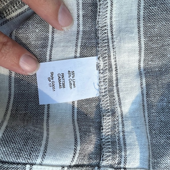 Madewell Striped Lace-Up Skirt, Linen, G3051 - Picture 10 of 10